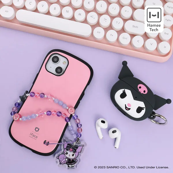Kuromi - Lolita Version Beaded Charm Mobile Phone Wrist Strap