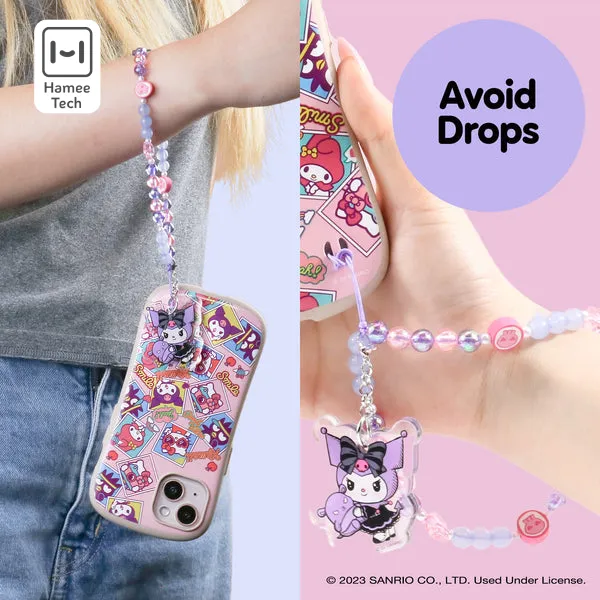 Kuromi - Lolita Version Beaded Charm Mobile Phone Wrist Strap