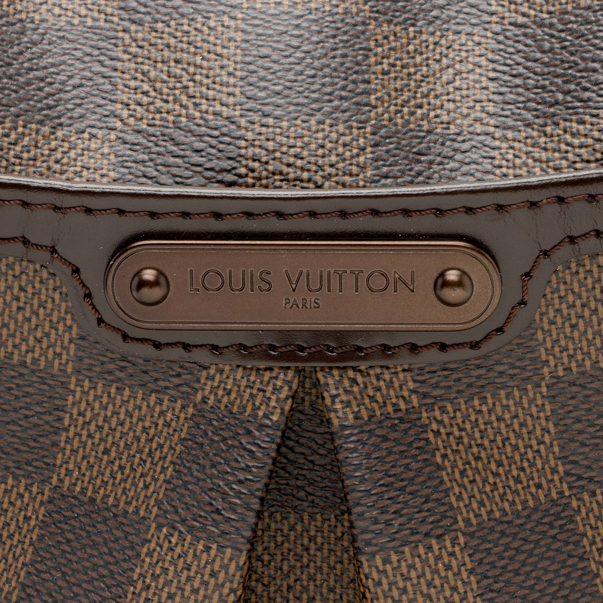 Louis Vuitton Damier Ebene Bloomsbury PM Shoulder Bag (SHF-v112aK)