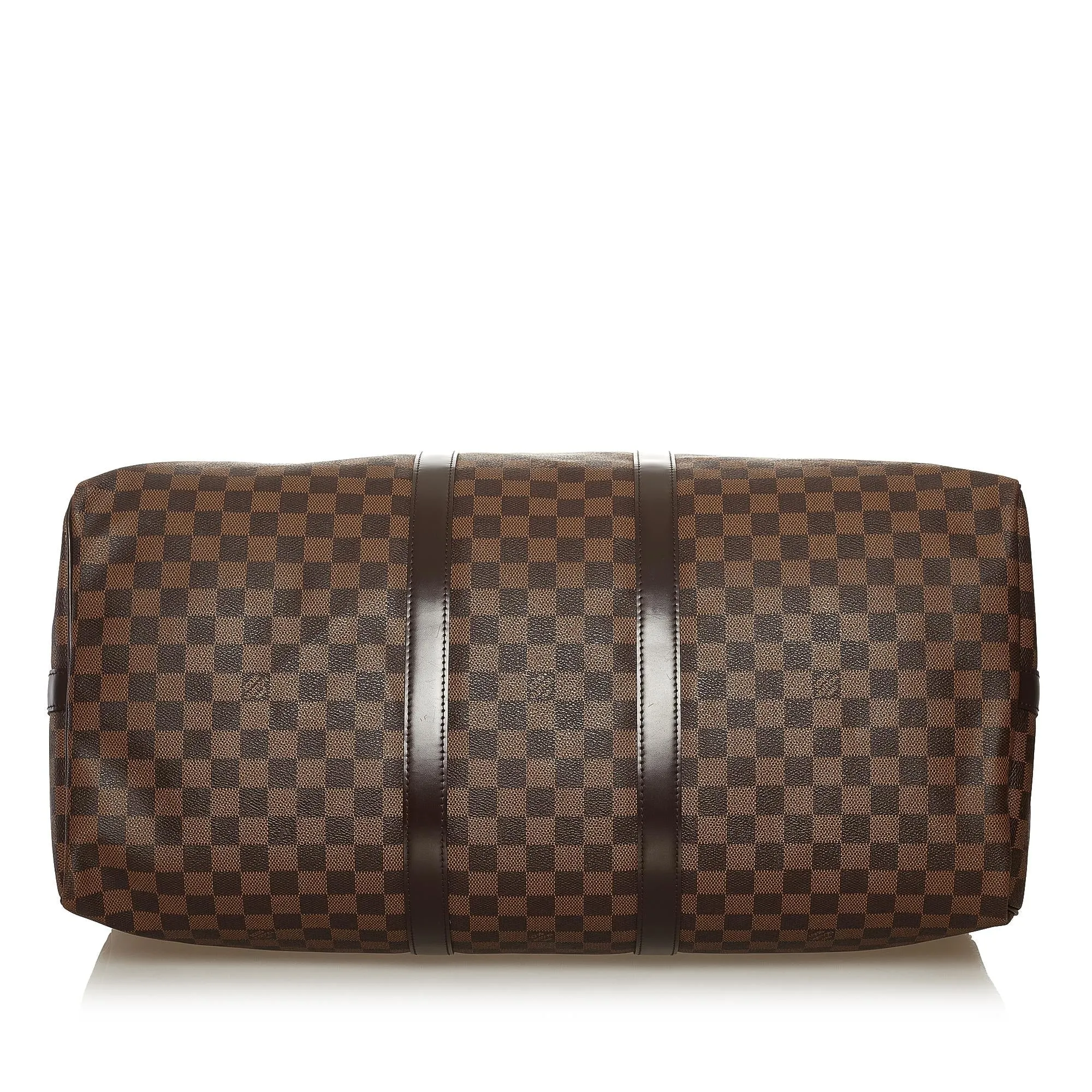 Louis Vuitton Damier Ebene Keepall Bandouliere 55 (SHG-36554)
