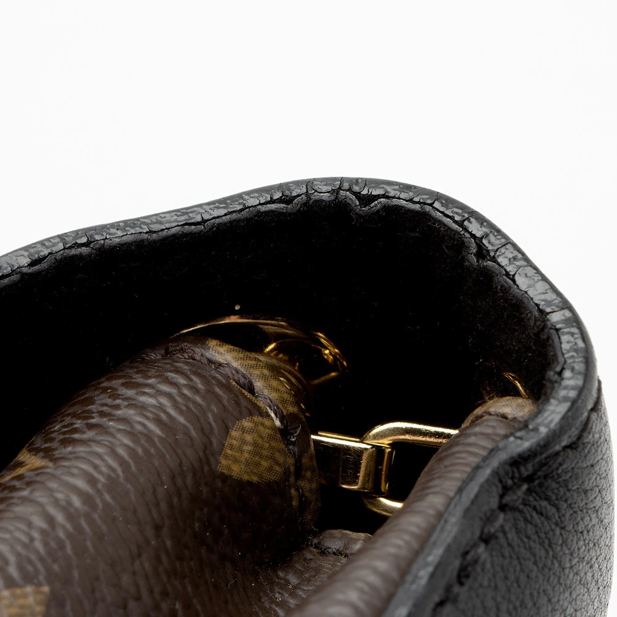 Louis Vuitton Monogram Canvas Pallas Chain Shoulder Bag (SHF-6axUqc)