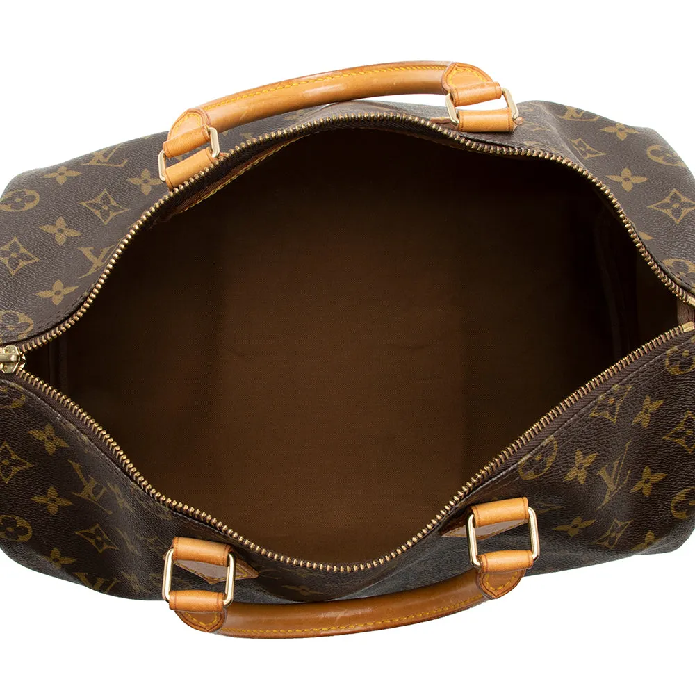 Louis Vuitton Monogram Canvas Speedy 35 Satchel (SHF-16728)