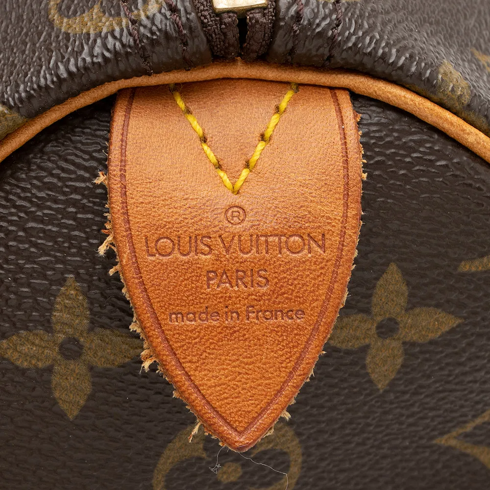 Louis Vuitton Monogram Canvas Speedy 35 Satchel (SHF-16728)