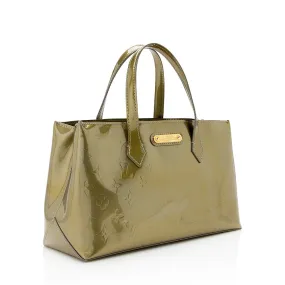 Louis Vuitton Monogram Vernis Wilshire PM Satchel (SHF-21270)