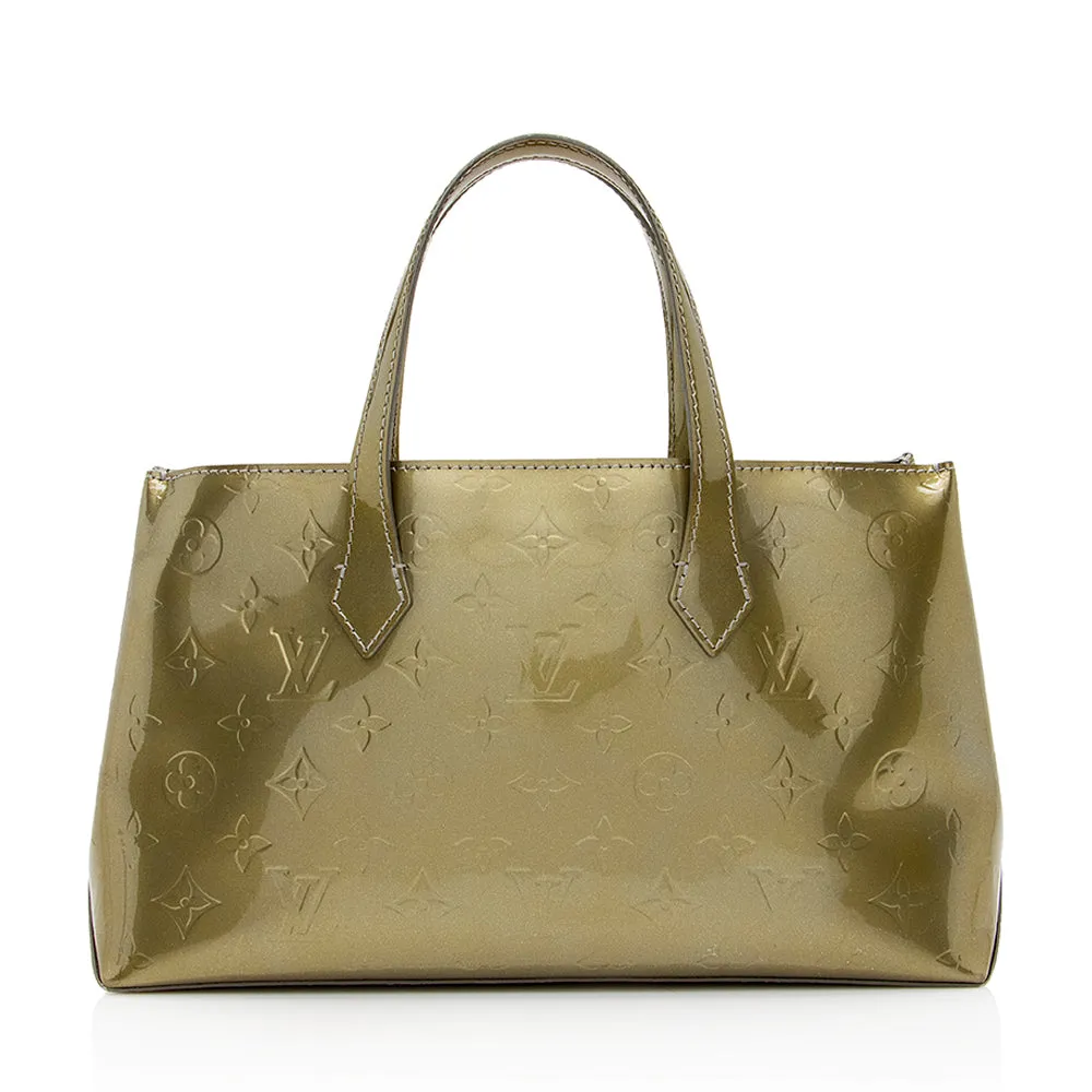 Louis Vuitton Monogram Vernis Wilshire PM Satchel (SHF-21270)