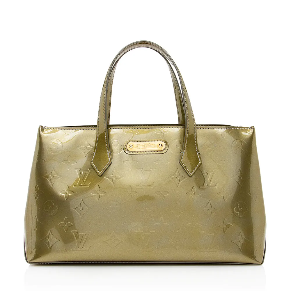 Louis Vuitton Monogram Vernis Wilshire PM Satchel (SHF-21270)