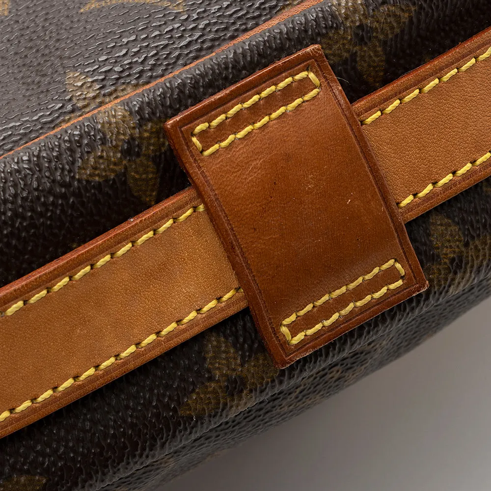 Louis Vuitton Vintage Monogram Canvas Jeune Fille MM Shoulder Bag (SHF-18465)