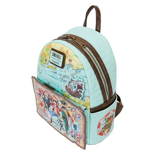 Loungefly - One Piece Luffy Gang Map Mini-Backpack