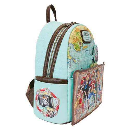 Loungefly - One Piece Luffy Gang Map Mini-Backpack