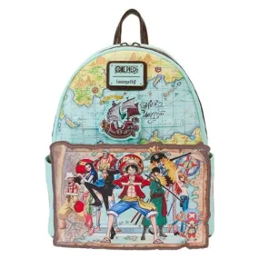 Loungefly - One Piece Luffy Gang Map Mini-Backpack
