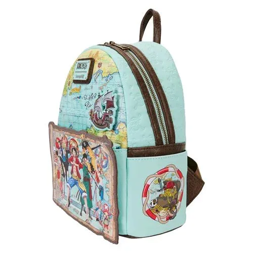 Loungefly - One Piece Luffy Gang Map Mini-Backpack