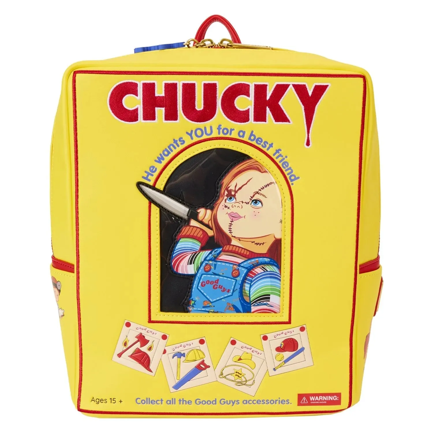 Loungefly x Chucky Good Guys Box Mini Backpack