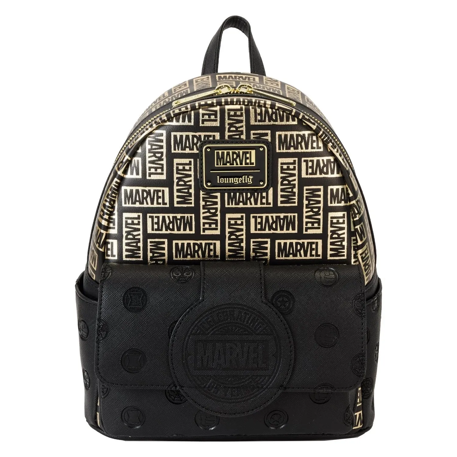 Loungefly x Marvel 85th Anniversary All-Over Print Logo Mini Backpack