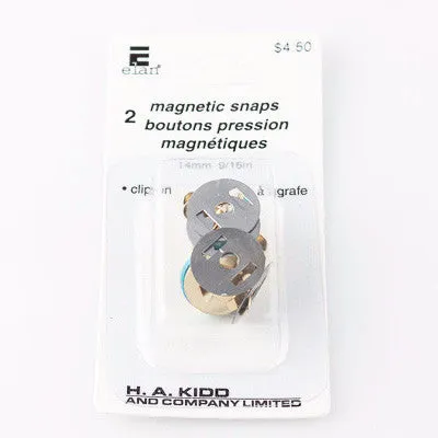 Magnetic Snaps - 14mm - Gold