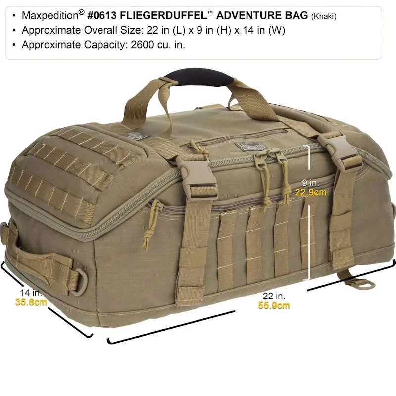 Maxpedition | FLIEGERDUFFEL | ADVENTURE BAG | 42L
