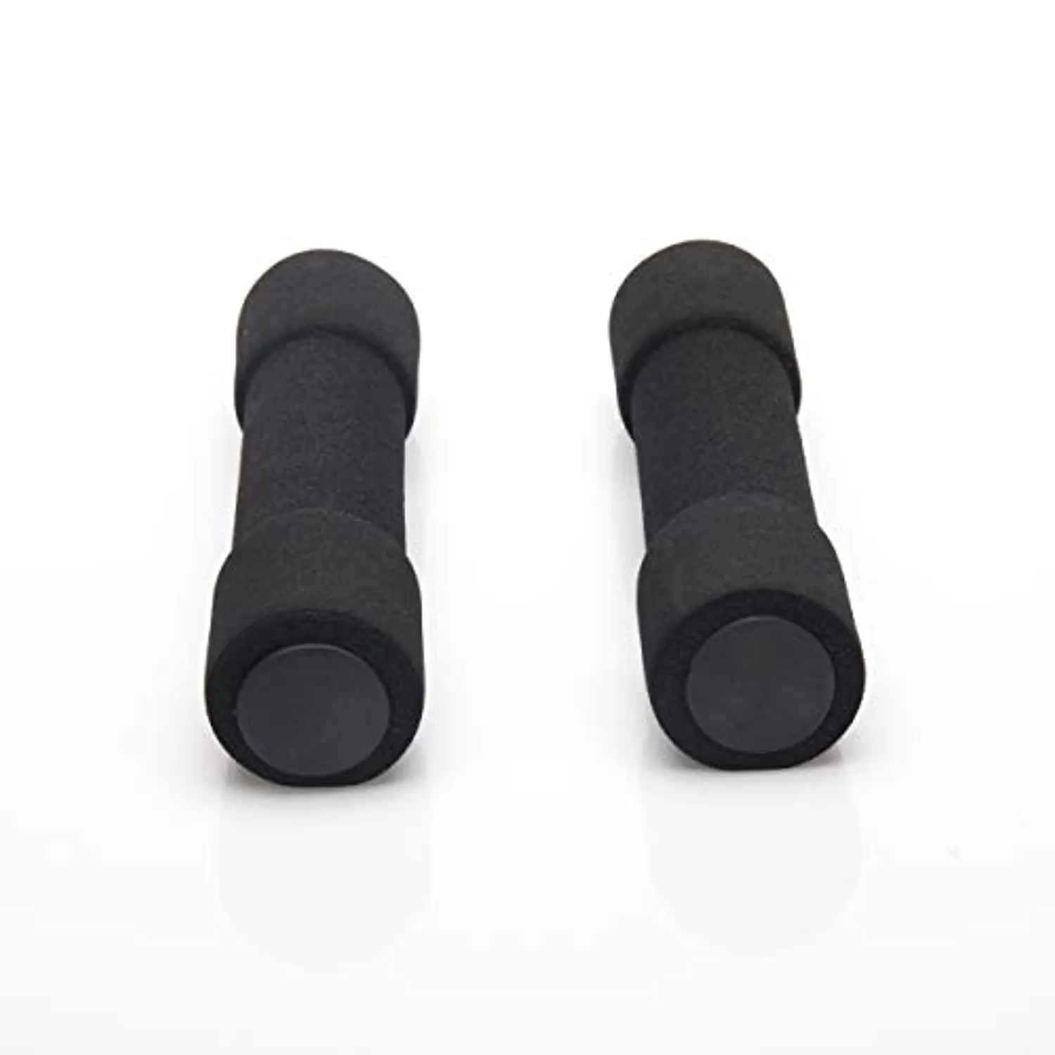 Mind Reader Soft Hand Indoor Outdoor Workout, Rubber Dumbbells, Home Fitness Free Weights, 1.1 lbs, Set of 2, 1.1 Pounds, Black
