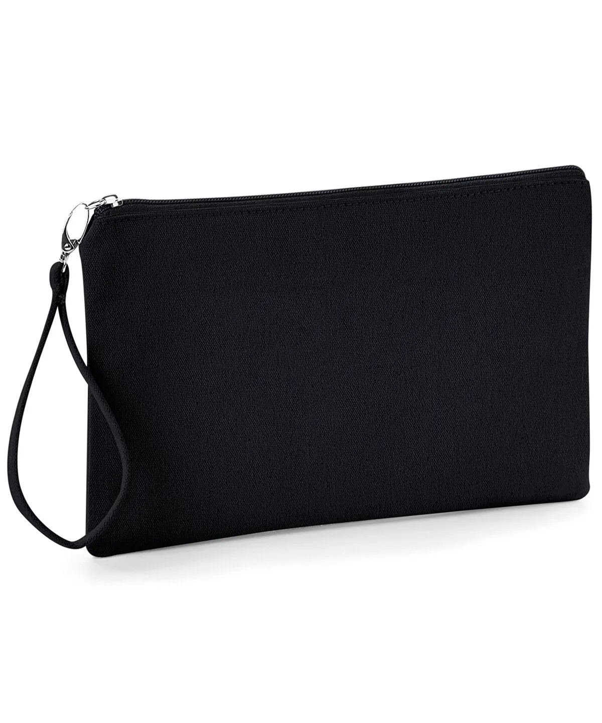 Natural/Red - Canvas wristlet pouch