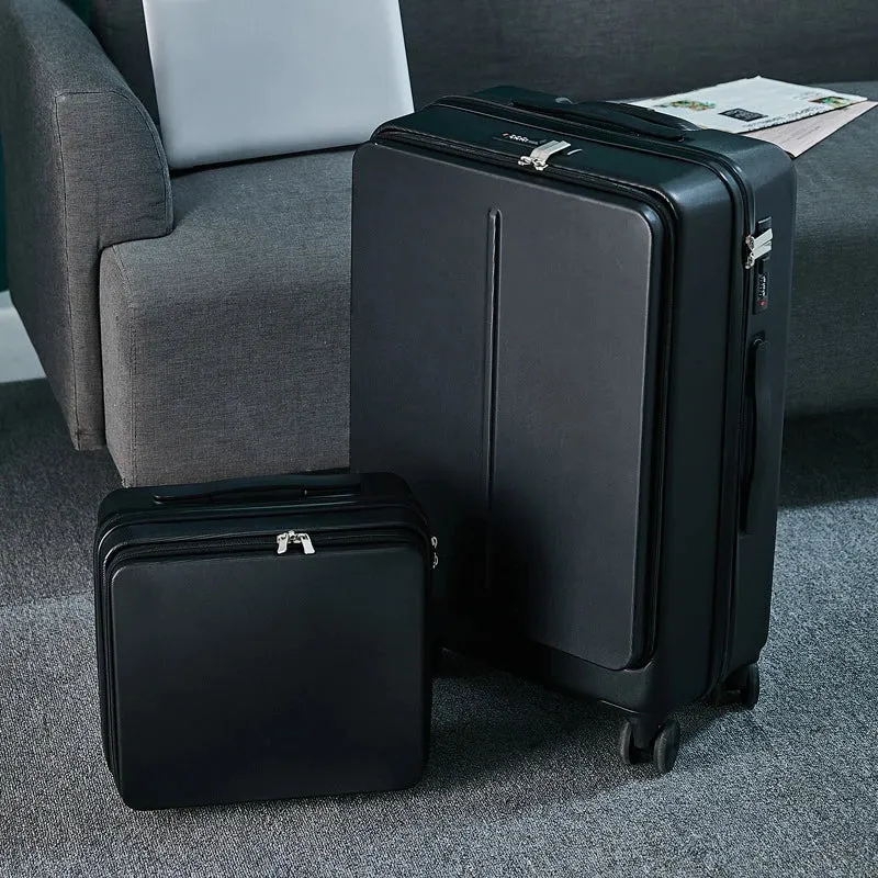 New Designer 20"24"inch Business Travel Suitcase Rolling Luggage with Laptop Bag
