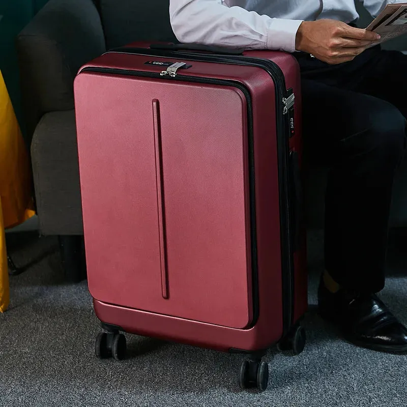 New Designer 20"24"inch Business Travel Suitcase Rolling Luggage with Laptop Bag