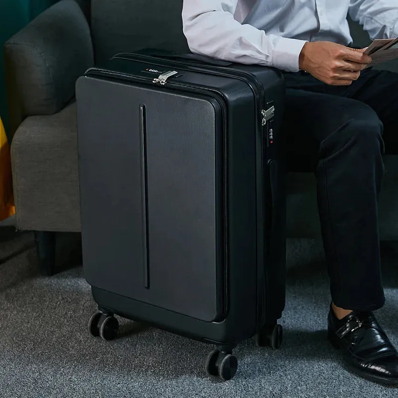 New Designer 20"24"inch Business Travel Suitcase Rolling Luggage with Laptop Bag