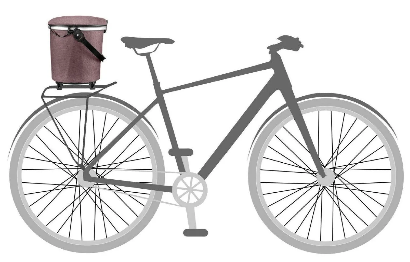 ORTLIEB UP-TOWN RACK URBAN BIKE BASKET ASH ROSE