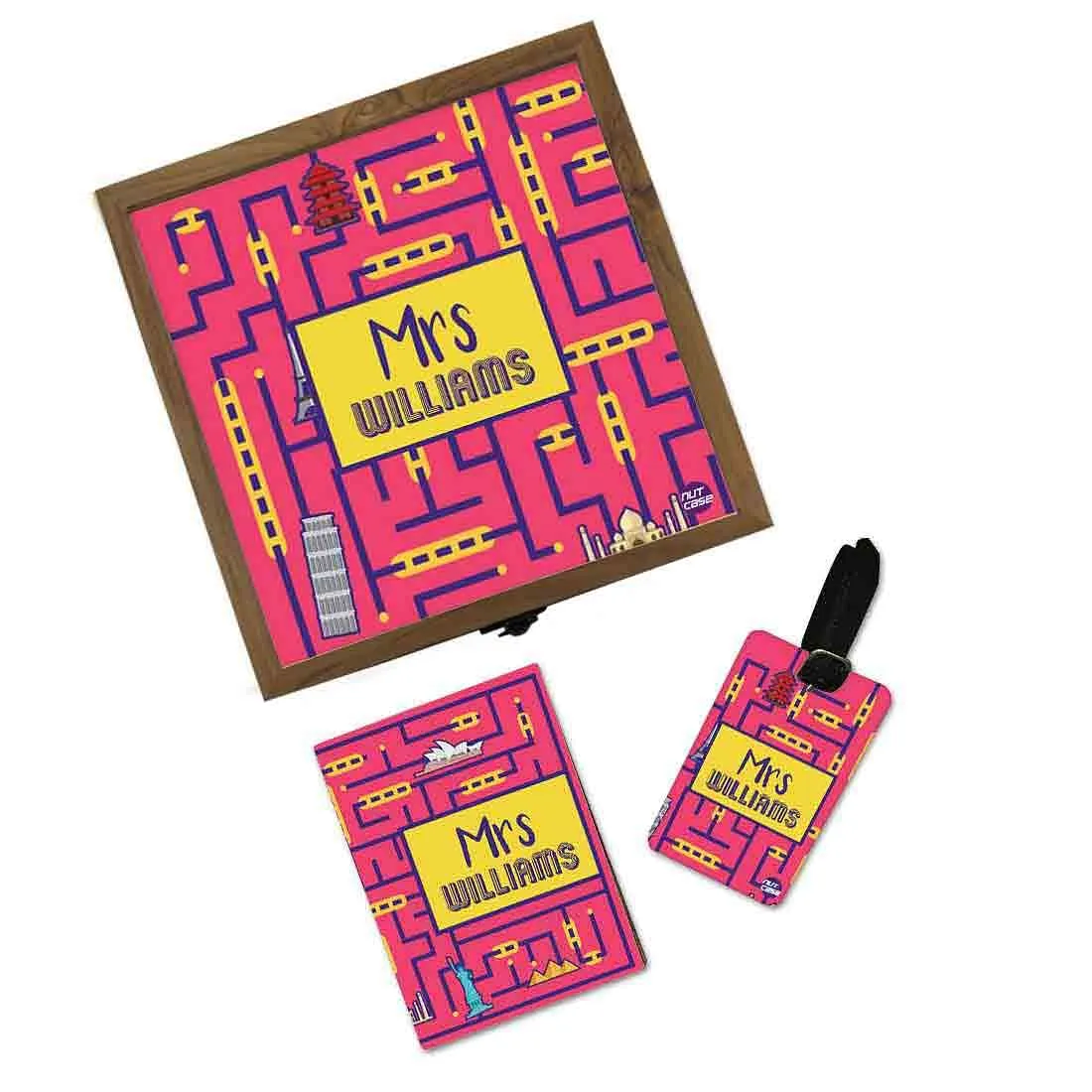 Personalized Passport Cover For Couples Anniversary Gift - Mrs Traveller