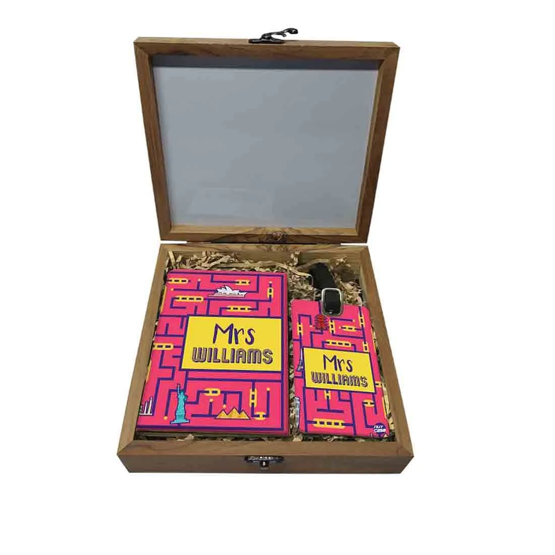 Personalized Passport Cover For Couples Anniversary Gift - Mrs Traveller