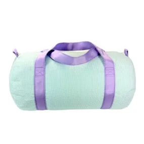 Personalized Seersucker Mermaid Duffel Bag
