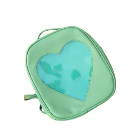 Pick Your Color: Summer Candy Transparent Love Heart Shape Backpack