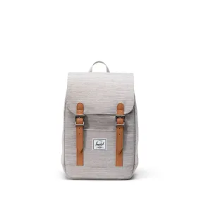 Retreat Small Backpack (Light Grey Crosshatch)