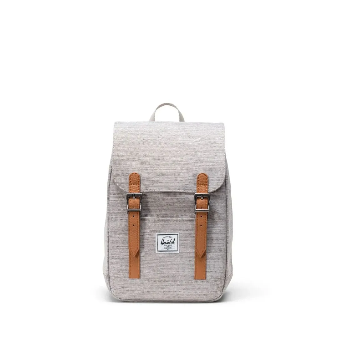 Retreat Small Backpack (Light Grey Crosshatch)