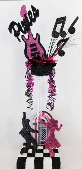 Rock N Roll  Musical Centerpiece
