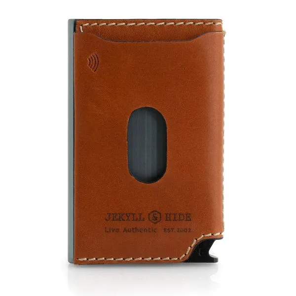 Roma Slim Card Slide Wallet - Tan