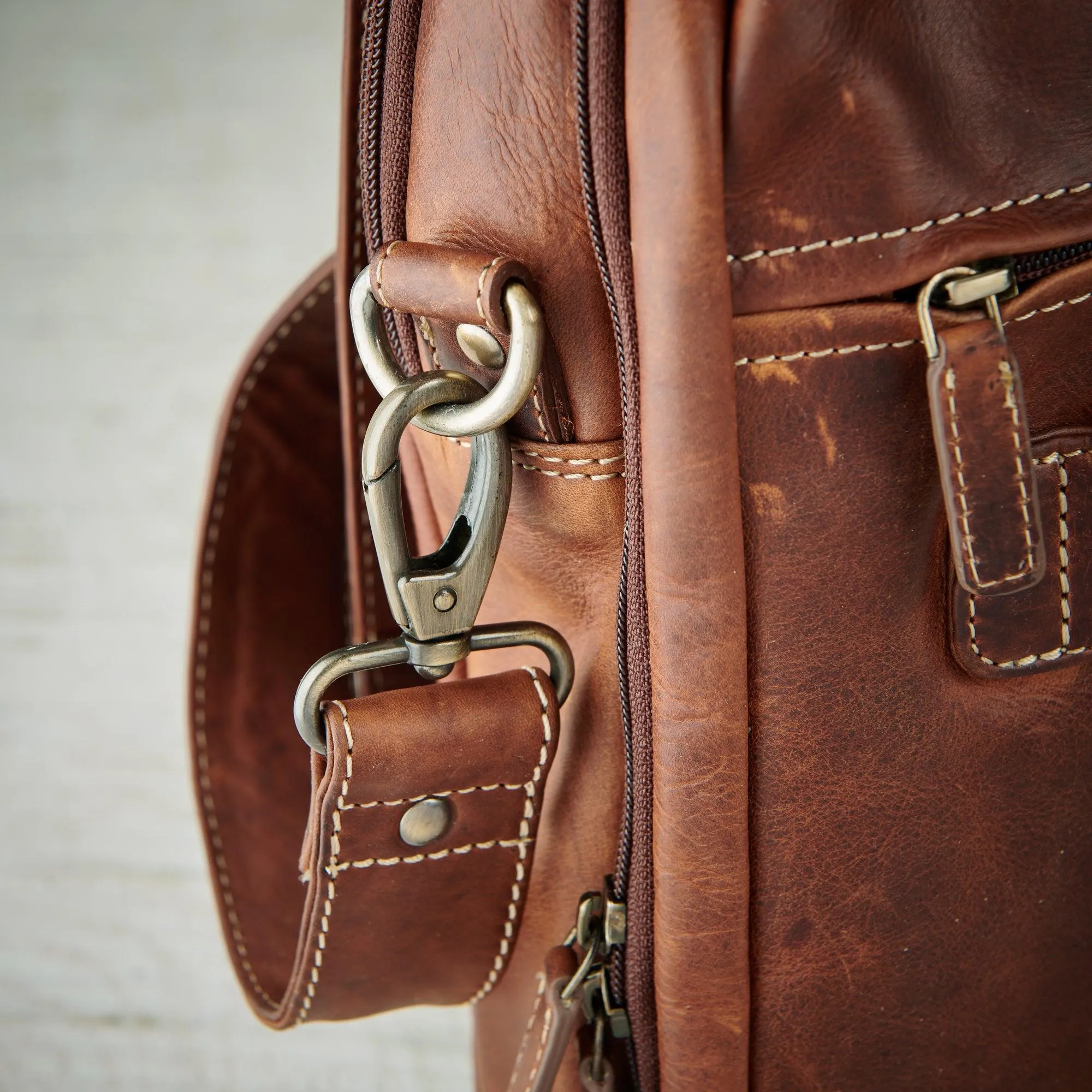 Rustic Leather Briefcase