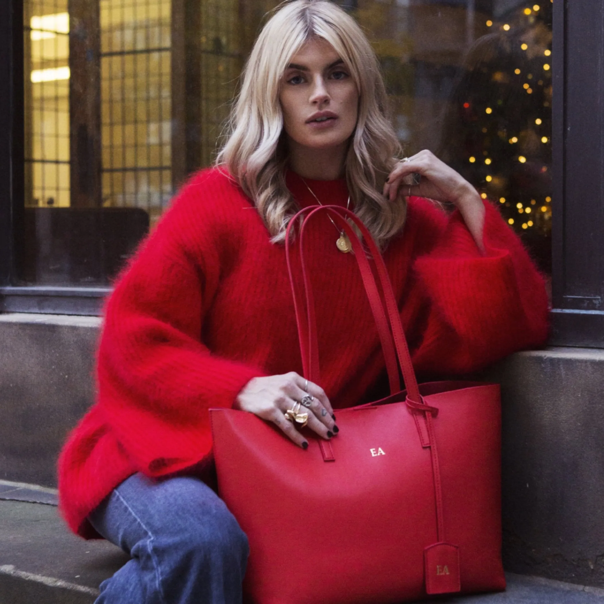 Stockholm Tote Bag | Red