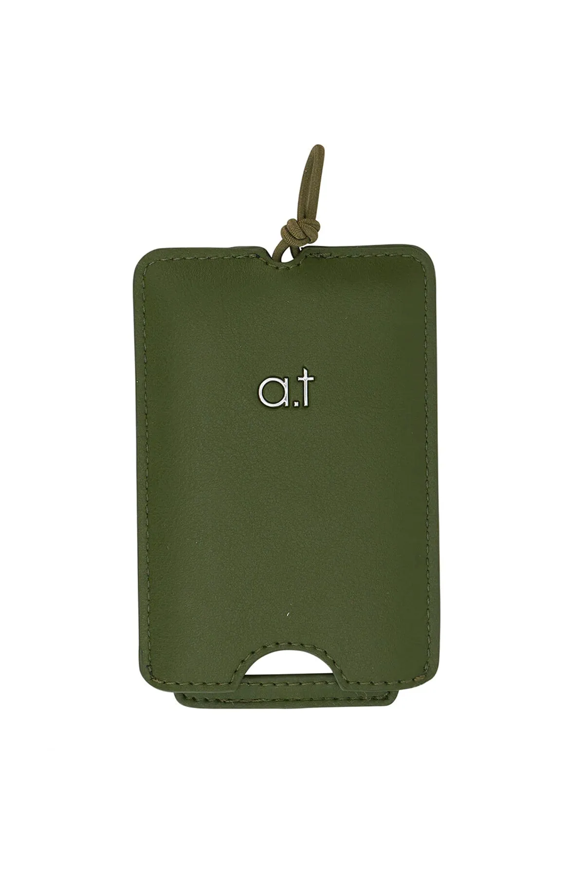 Stripe Luggage Tag Olive