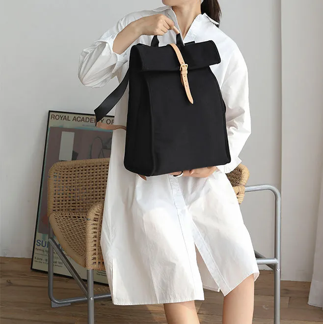 Stylish Ladies 16 Inch Laptop Backpack Purse Canvas Rucksack For Women