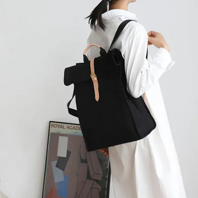 Stylish Ladies 16 Inch Laptop Backpack Purse Canvas Rucksack For Women