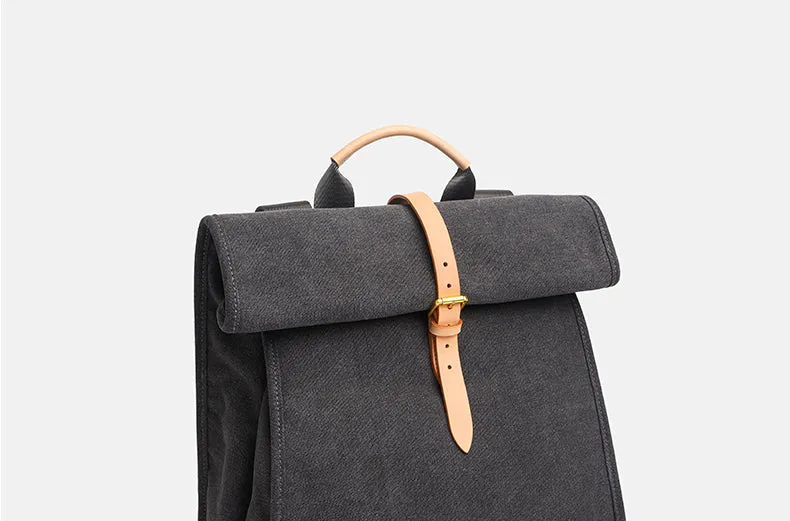 Stylish Ladies 16 Inch Laptop Backpack Purse Canvas Rucksack For Women