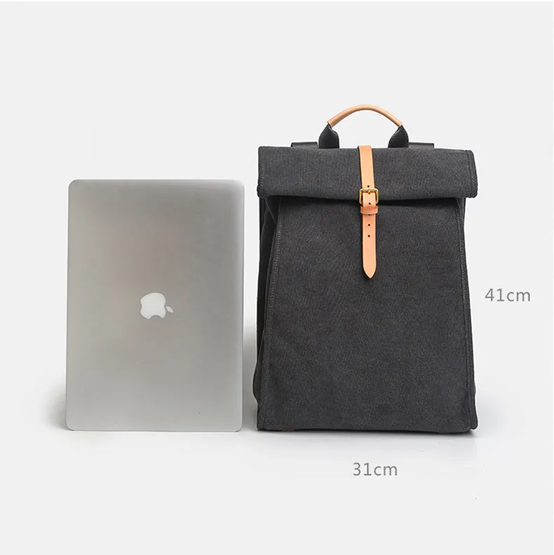 Stylish Ladies 16 Inch Laptop Backpack Purse Canvas Rucksack For Women