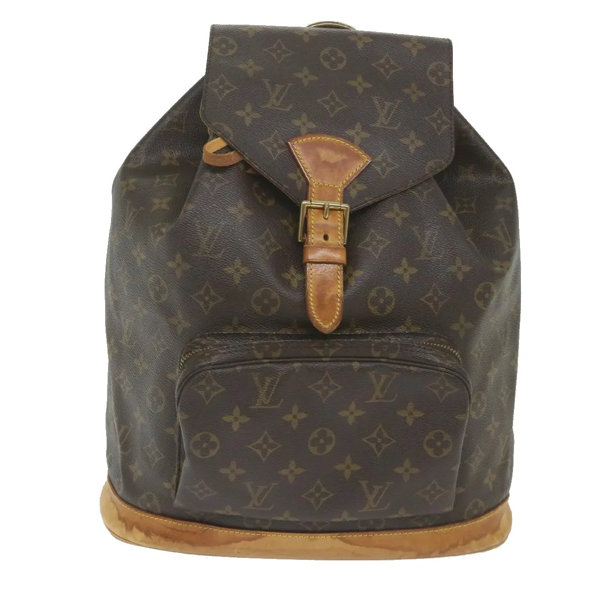 Trendy Inspired Louis Vuitton Monogram Montsouris Gm Backpack M51135 Lv Auth Bh132