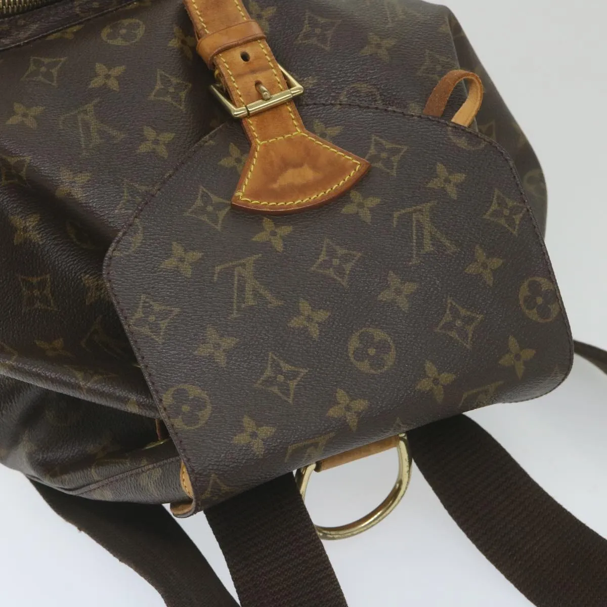 Trendy Inspired Louis Vuitton Monogram Montsouris Gm Backpack M51135 Lv Auth Bh132