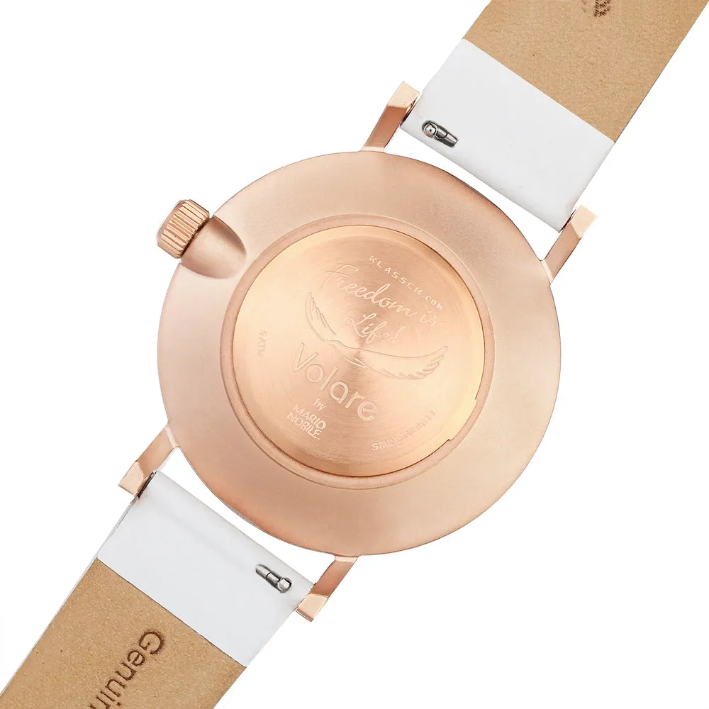 Volare White Rose Leather / Personalization