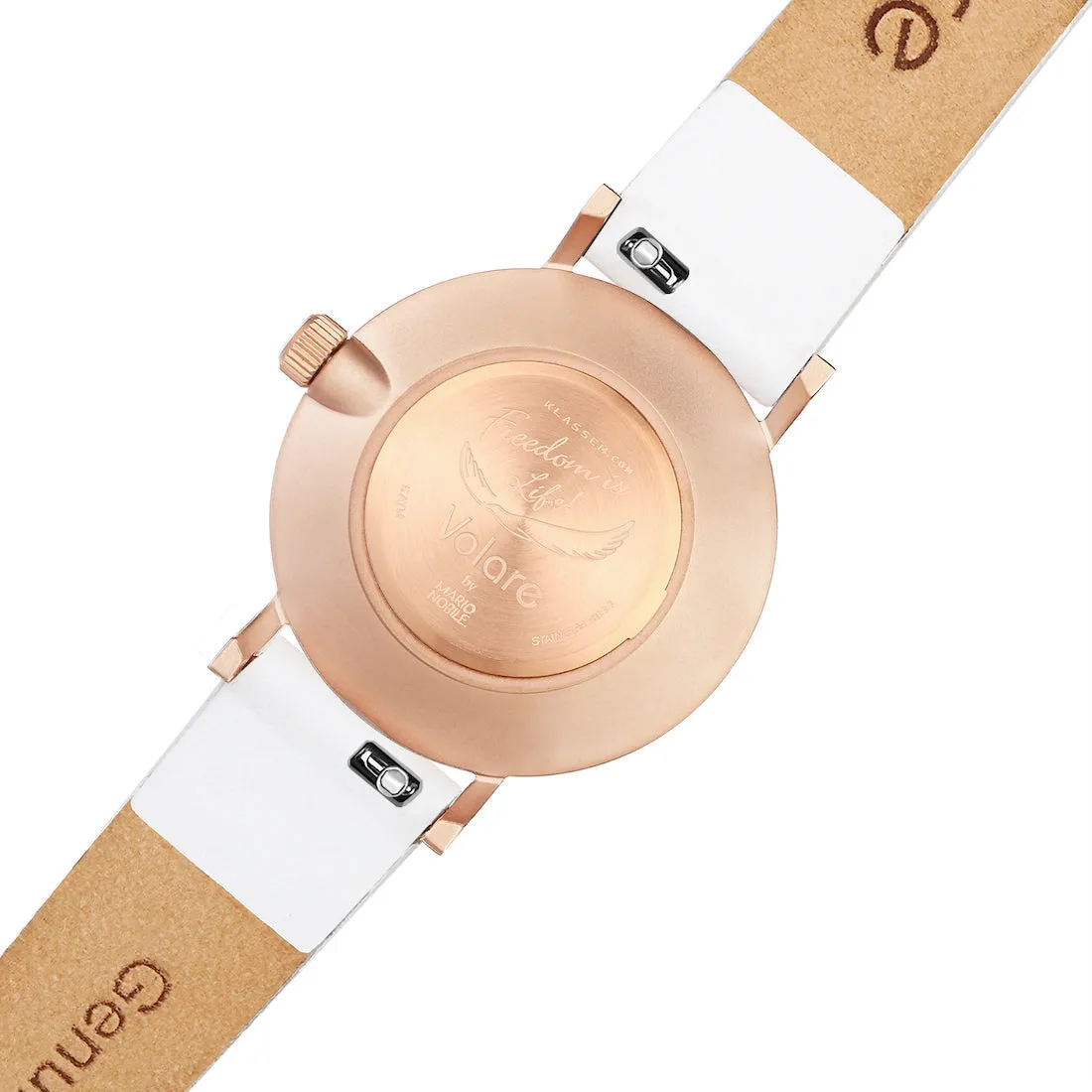 Volare White Rose Leather / Personalization