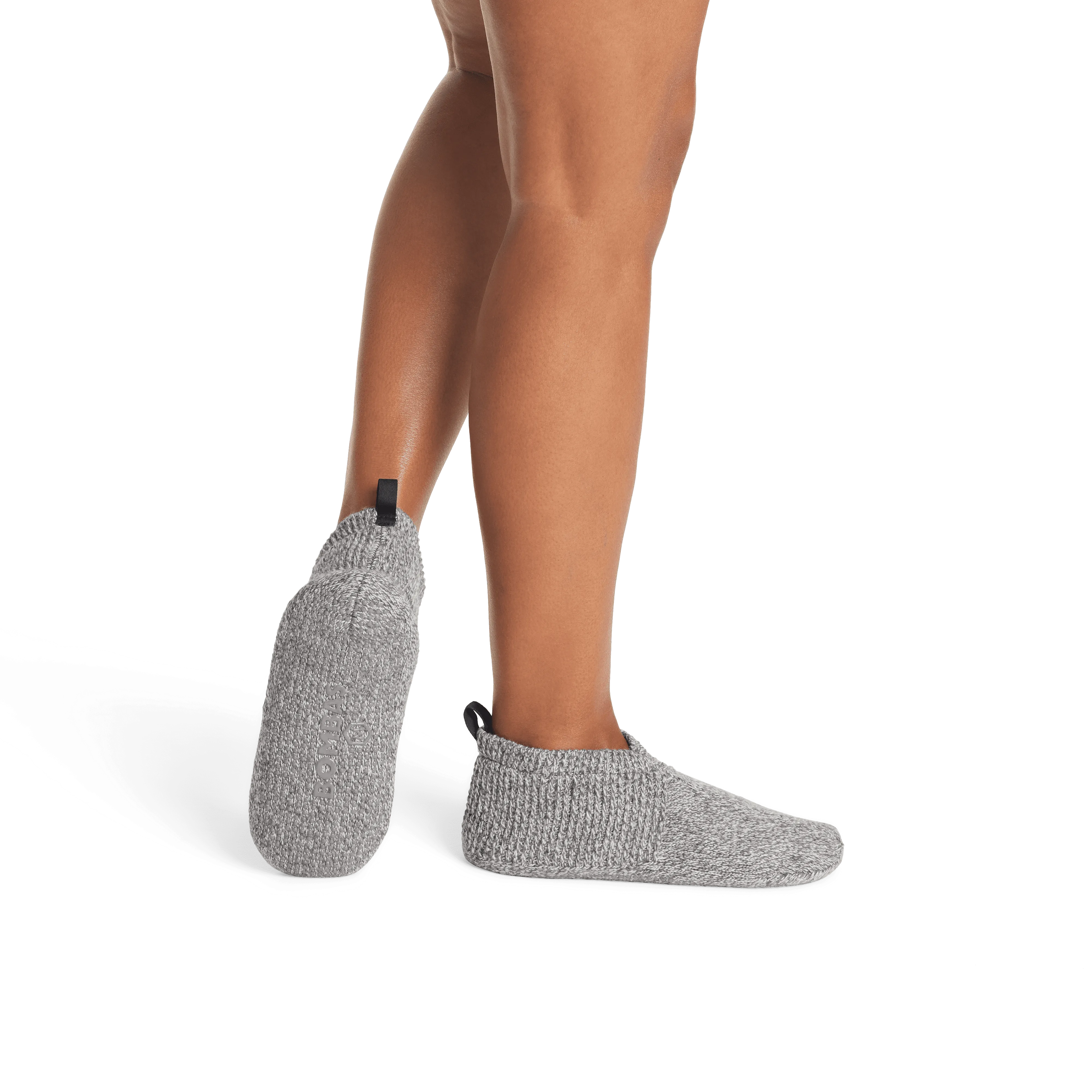 Women's Travel Compression Sock and Gripper Slipper 2-Pack