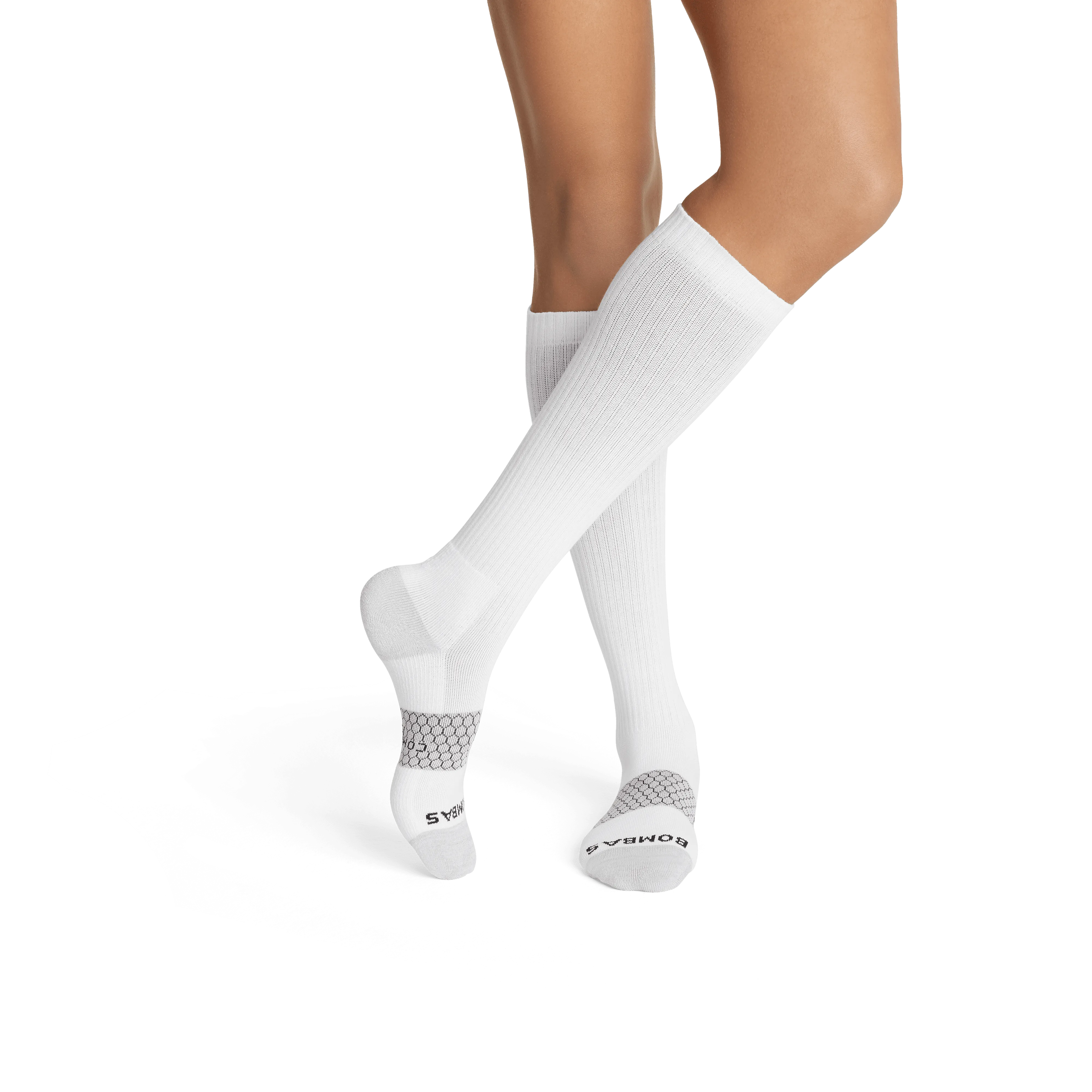 Women's Travel Compression Sock and Gripper Slipper 2-Pack
