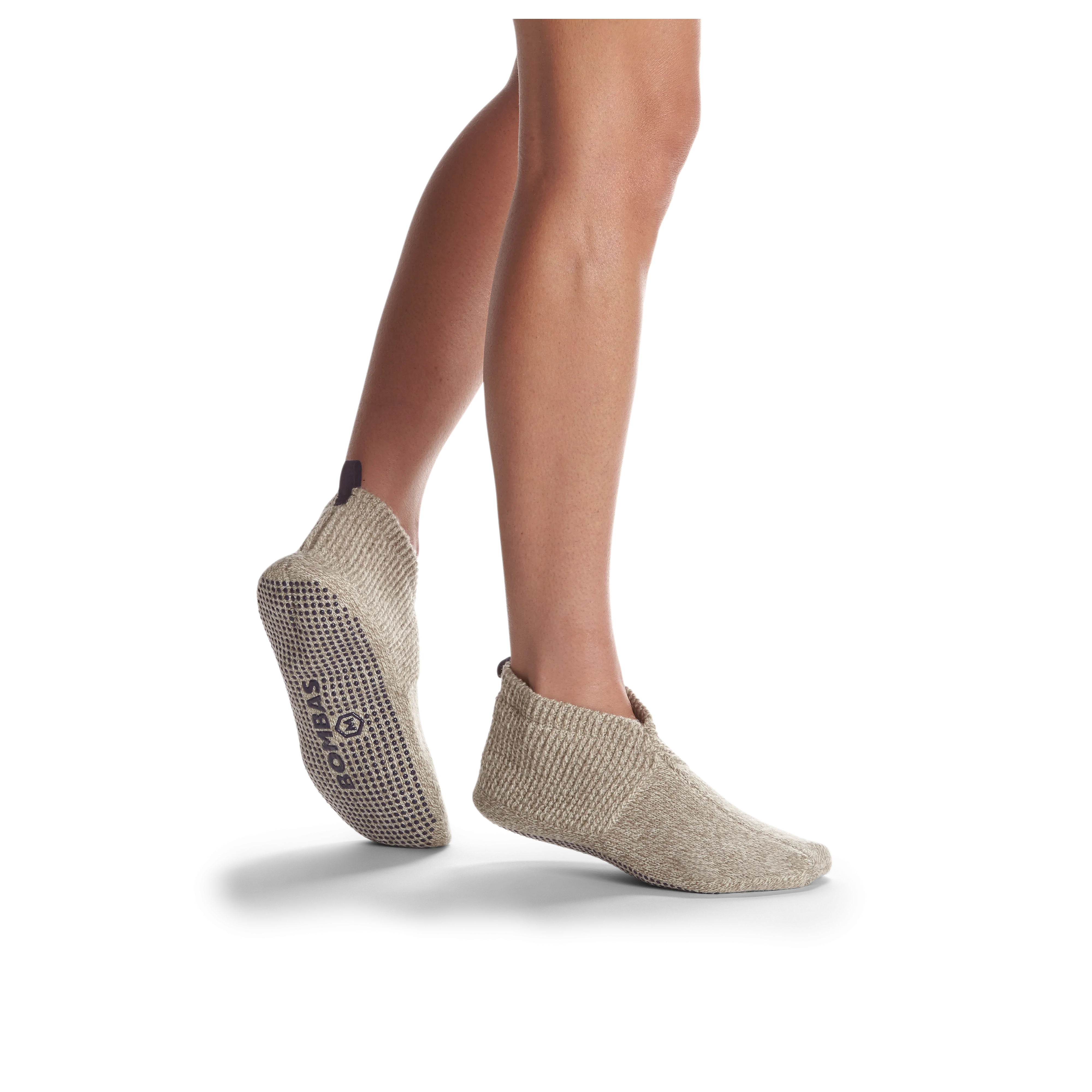 Women's Travel Compression Sock and Gripper Slipper 2-Pack