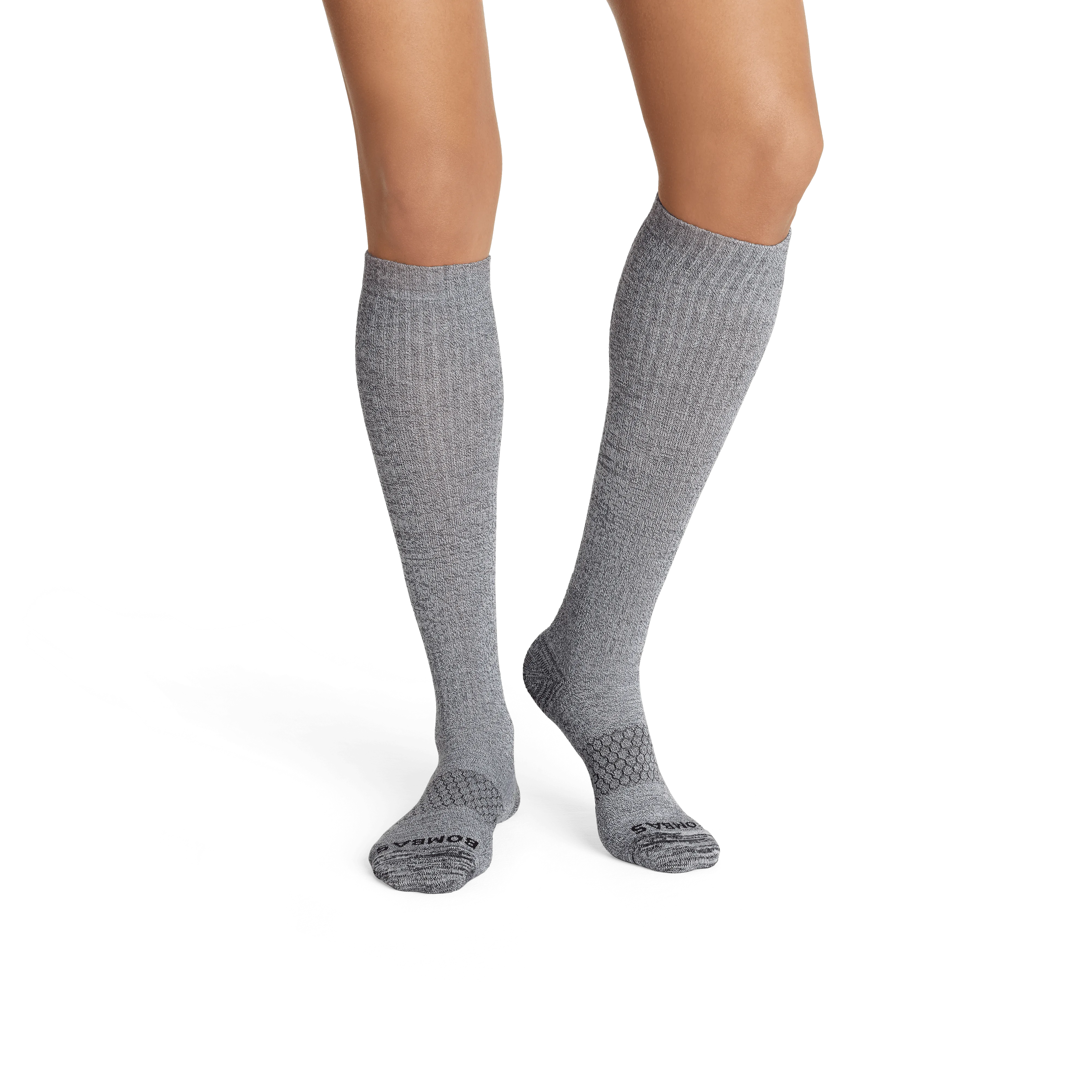 Women's Travel Compression Sock and Gripper Slipper 2-Pack