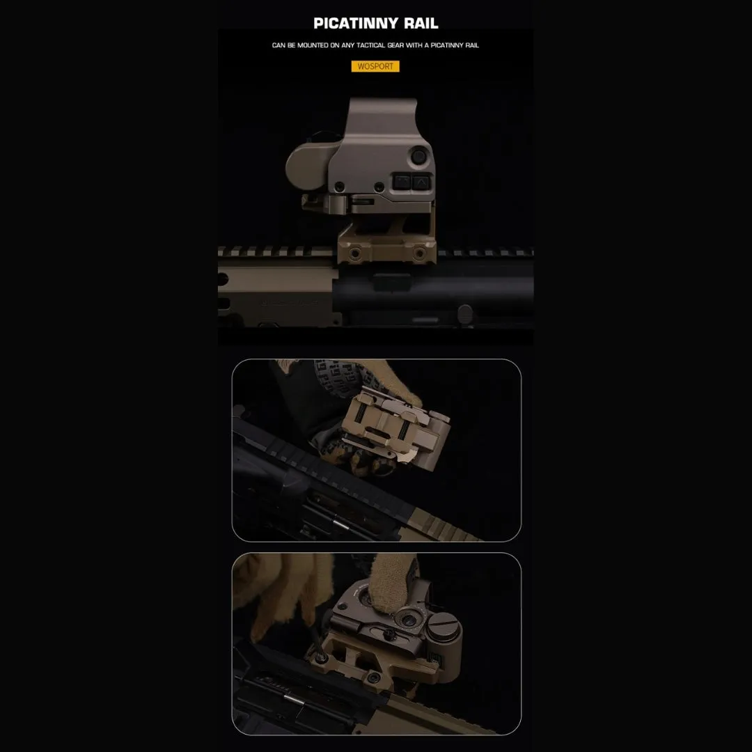 WST RIS Picatinny Riser Mount (E style) - Tan
